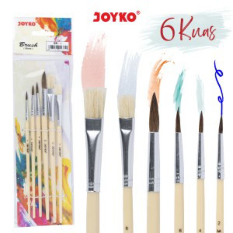 

KUAS/Brush JOYKO BR-1 6Pcs