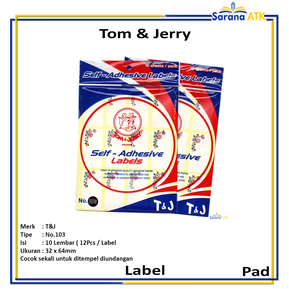 

Tom & Jerry - Label Bunga No.103M - Pad