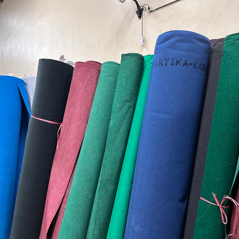 Karpet Bludru Polos Meteran Tebal 3mm Roll