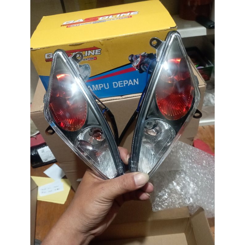 lampu depan mio smile+sen smoke