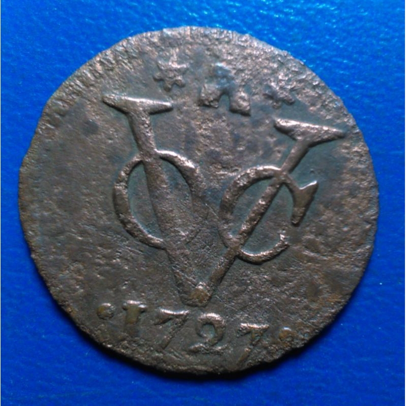 Koin VOC 1 Duit Zeeland Luctor 1727