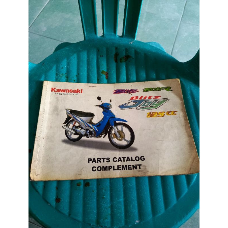 buku parts catalog complement kawasaki blitz blitz r blitz joy 125 original