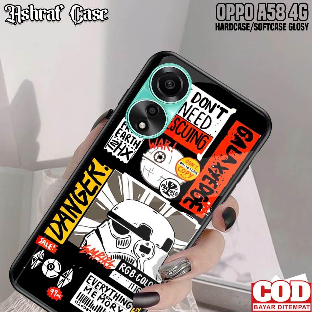 Case Oppo A58 4G - Casing Oppo A58 4G ( STRWRS ) Silikon Hp Oppo A58 4G - Kesing Hp Oppo A58 4G - Ko