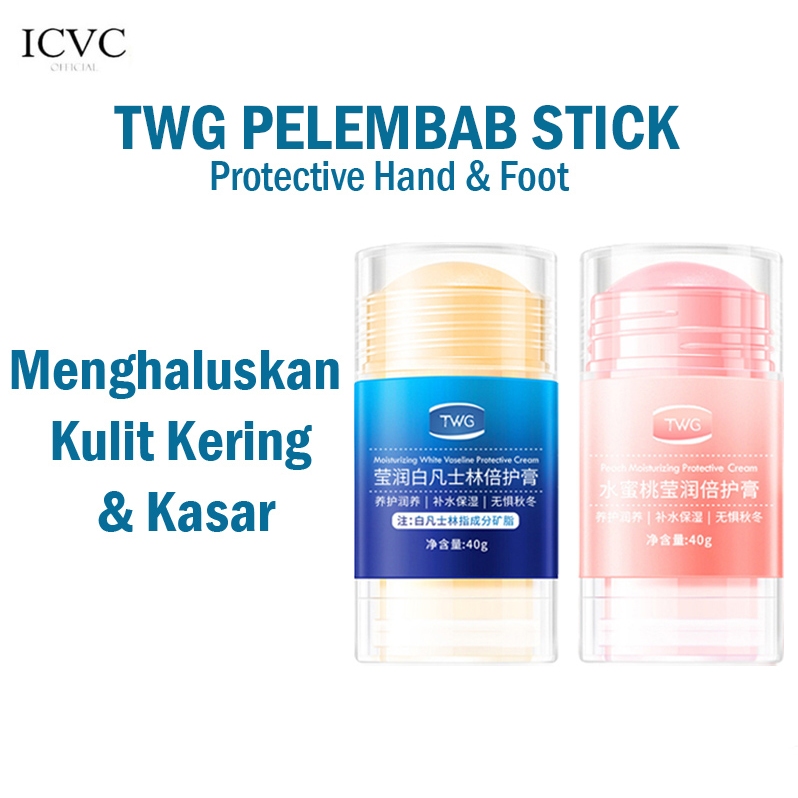4dpkj- HIH Stick Ultra Peach Moisturizing Cream Stick / TWG Pelembab Kaki Pecah Pecah Kering Dan