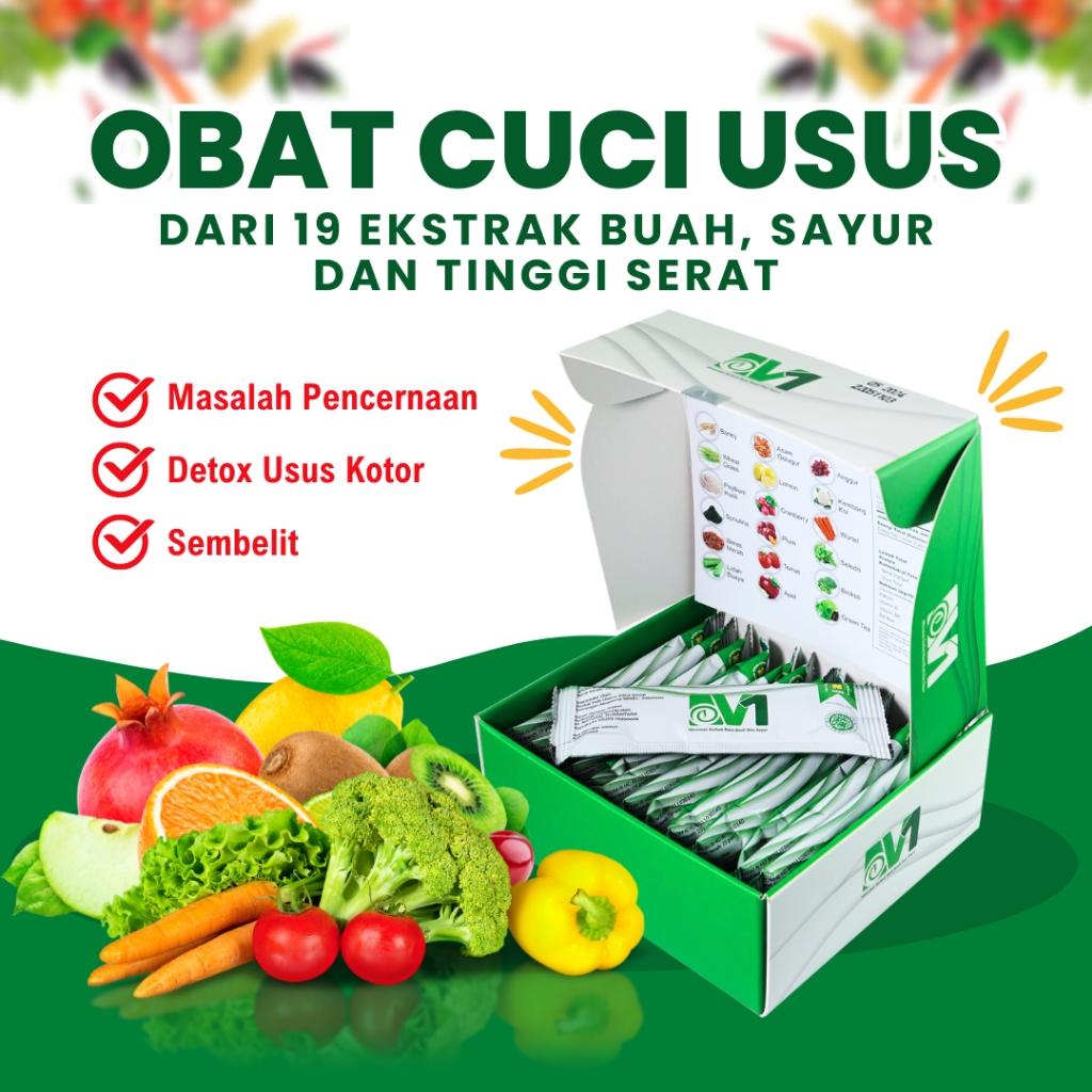 Natural Bio V1 Detox Nasa Obat Pelangsing Herbal Detox Cuci Usus Kotor Kesehatan Pencernaan Original