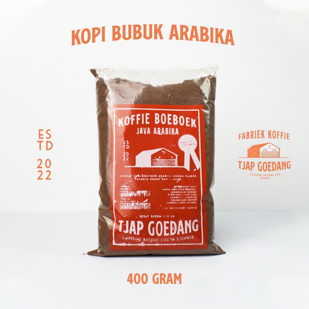 

kopi bubuk arabika | fabriek koffie tjap goedang