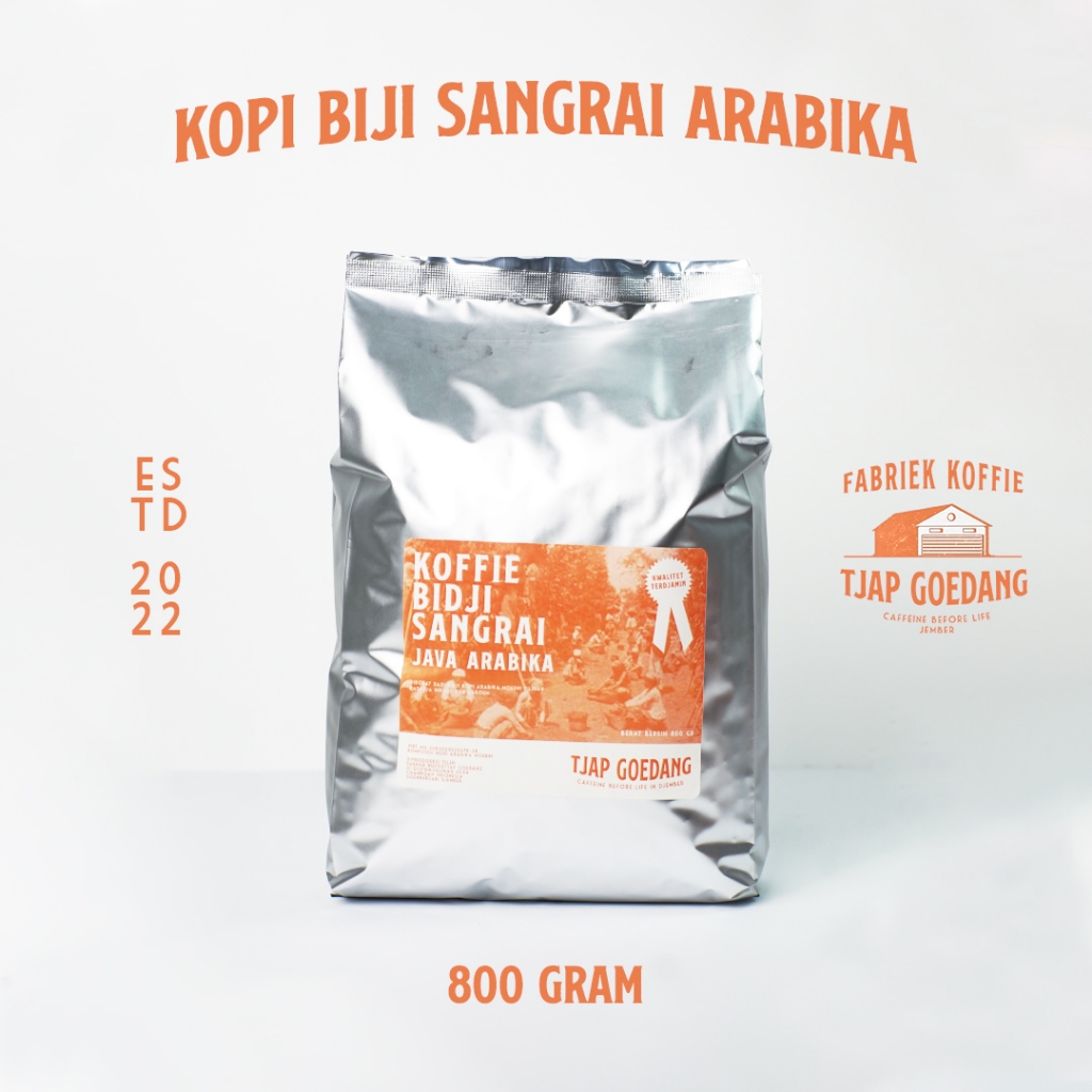 

kopi biji sangrai arabika | fabriek koffie tjap goedang