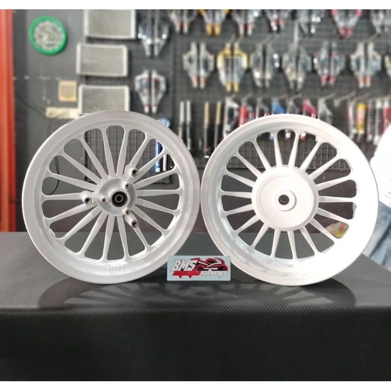 VELG ROSSY MDL DAYTONA AEROX OLD DAN AEROX NEW HITAM DAN PUTIH