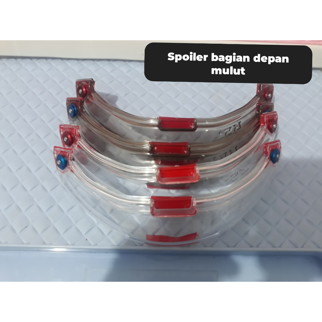 spoiler depan arai/spoiler dagu arai/mount pad arai/mount vent arai