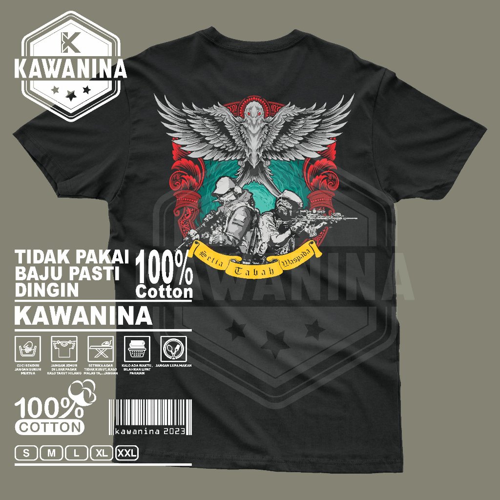 Kaos Lengan Pendek Gegana / Polri / Polisi / Brimob