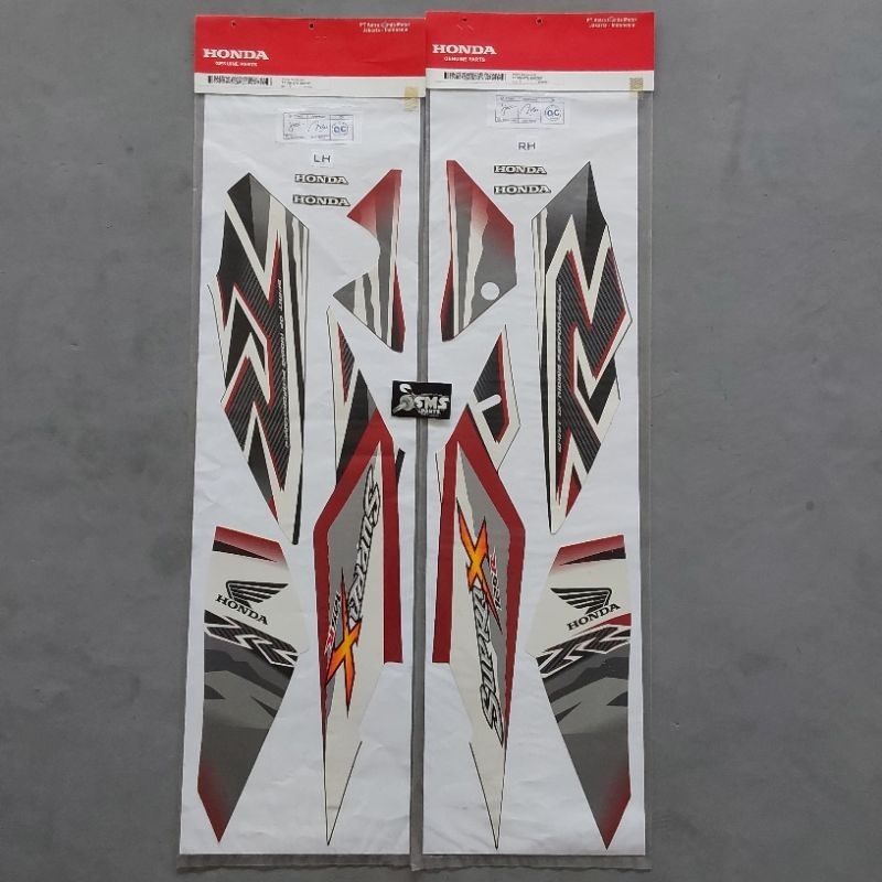 List Stiker Stripe Striping Supra X 125 Karbu Red Black (2007-2013) Original 871X0 KYL 690ZCR/ZCL