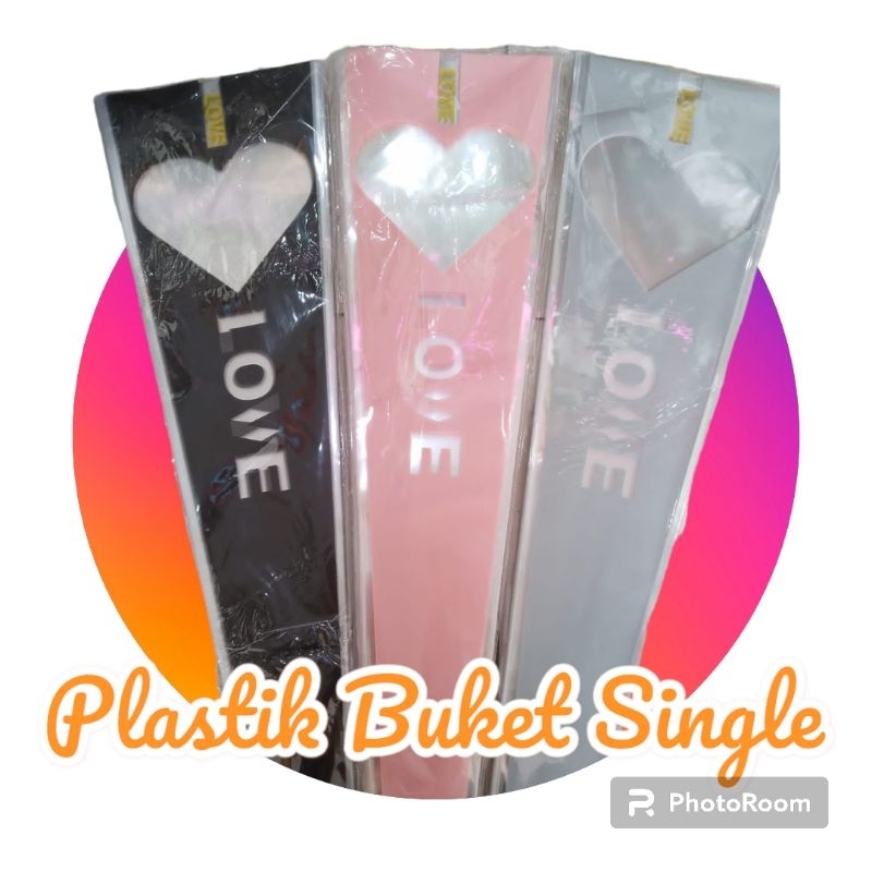 

plastik buket single / plastik bunga / bungkus bunga
