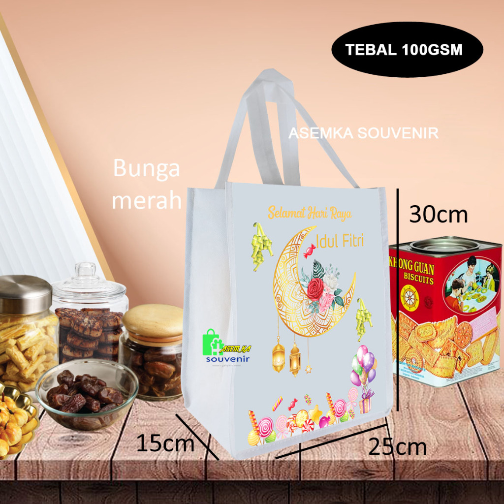 

GOODIE BAG PARCEL IDUL FITRI PUTIH TEBAL UKURAN SEDANG READY STOK SIAP KIRIM