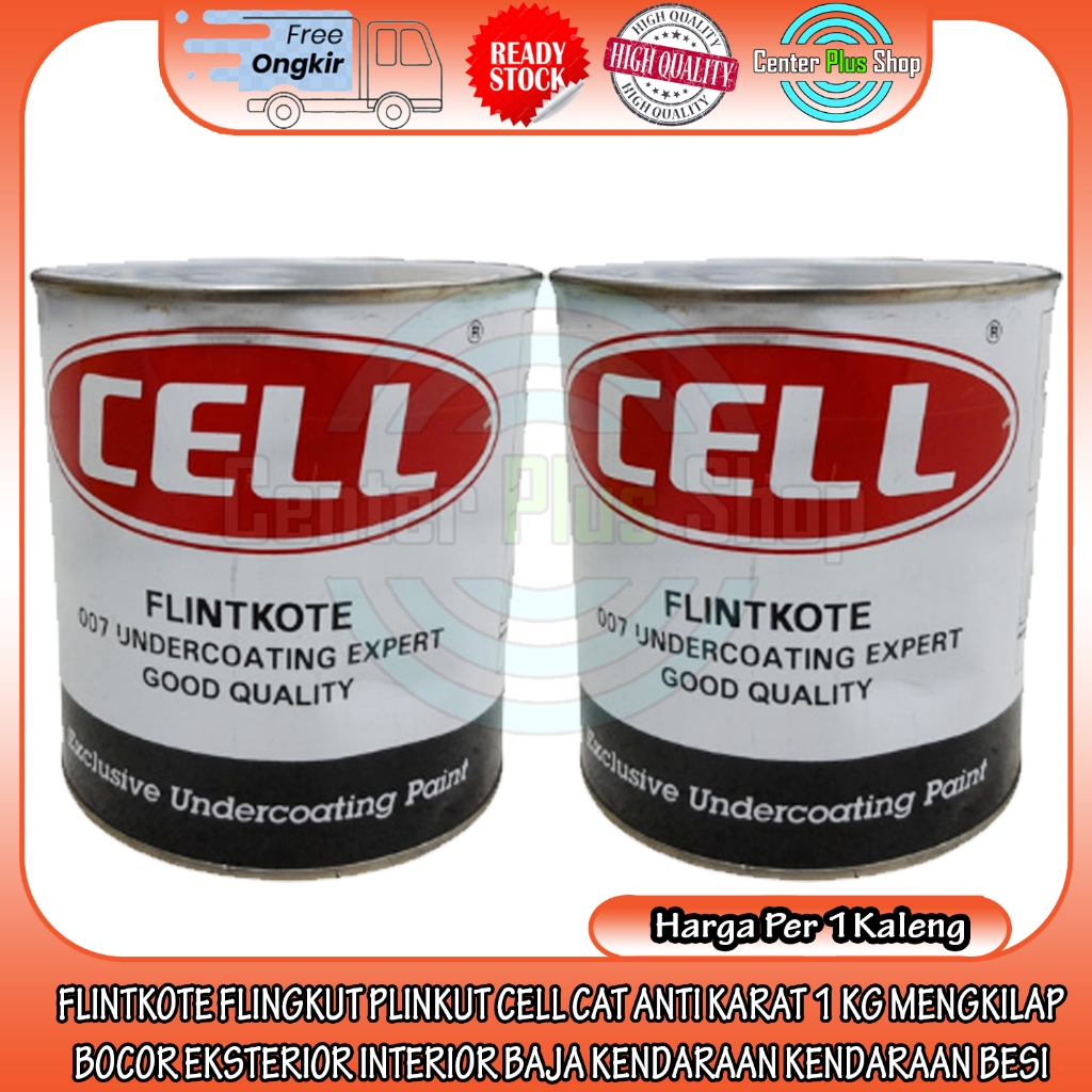 FLINTKOTE FLINGKUT PLINKUT CELL UNDERCOATING CAT ANTI KARAT 1 KG ANTI KARAT BOCOR EKSTERIOR INTERIOR