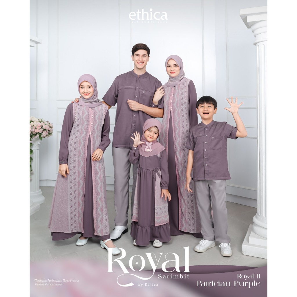( Sarimbit Ethica Royal 11 Patrician Purple ) Gamis Ethica Kagumi 304 Kahfi 307 Kagumi Kids 155 Kahf