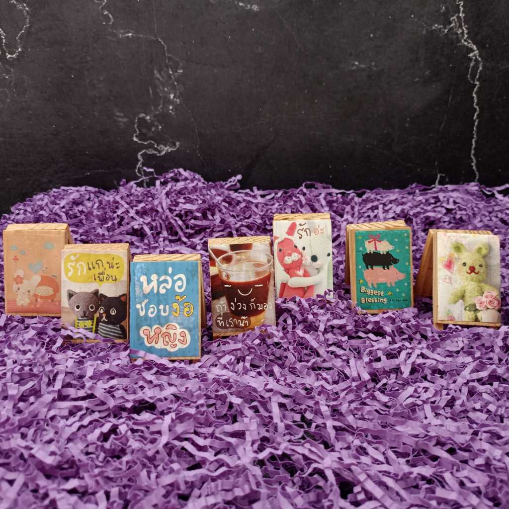 Klip Kayu Motif Karakter Imut