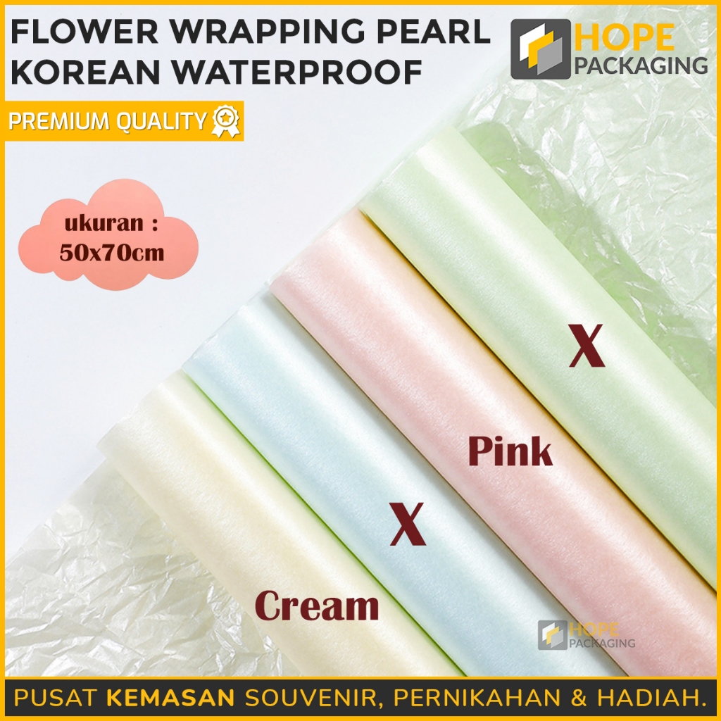 

[Harga / 10 Pcs] (WAJIB BELI SELONGSONG ) Kertas Bunga Kertas Wrapping Florist / Flower Wrapping Pearl Korean waterproff / Paper Sydney Tissue Waterproof Korean Pear Kertas Bunga