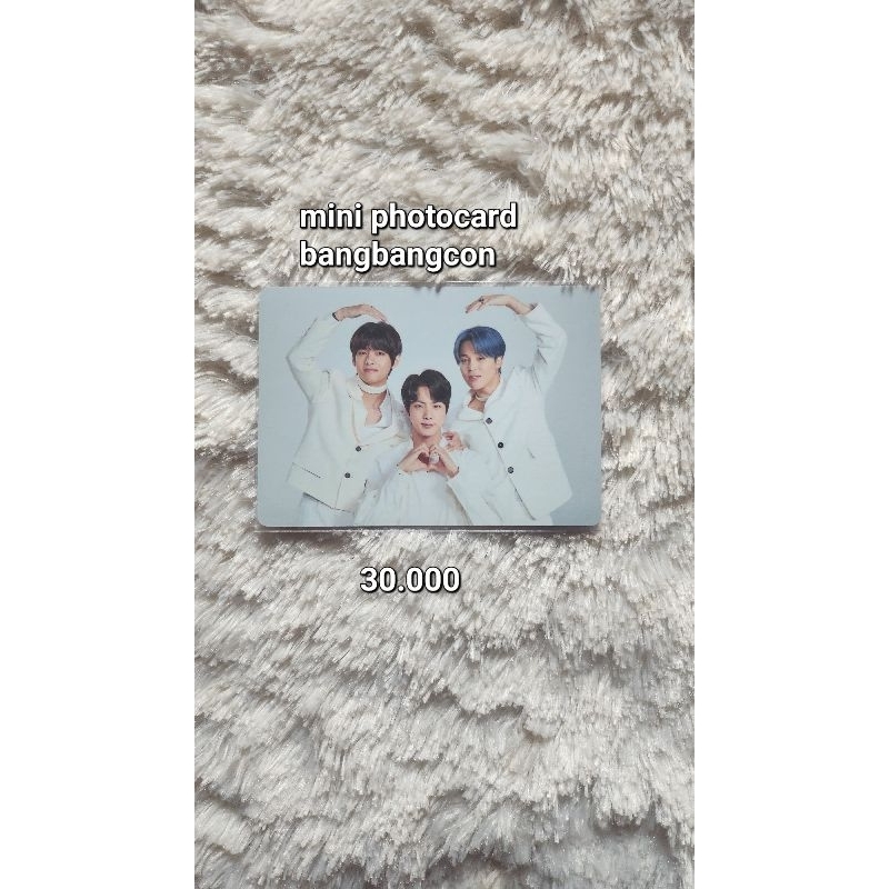 Ready Stock Mini Photocard Bang Bang Con Unit Jin Jimin Taehyung