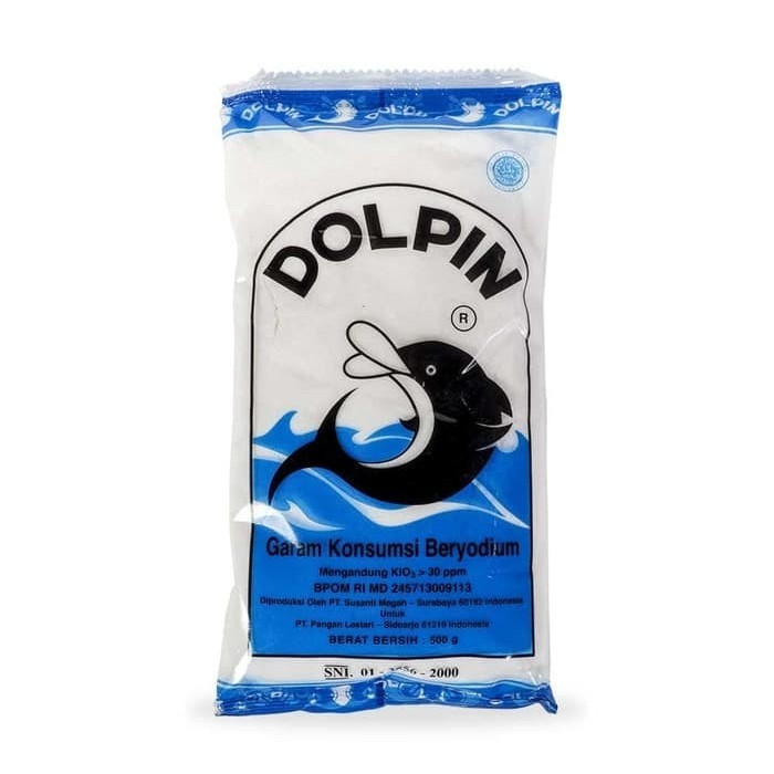 

Dolpin Garam Dapur Beryodium 500gr