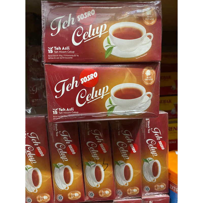 

Teh Celup Sosro isi 15 kantong