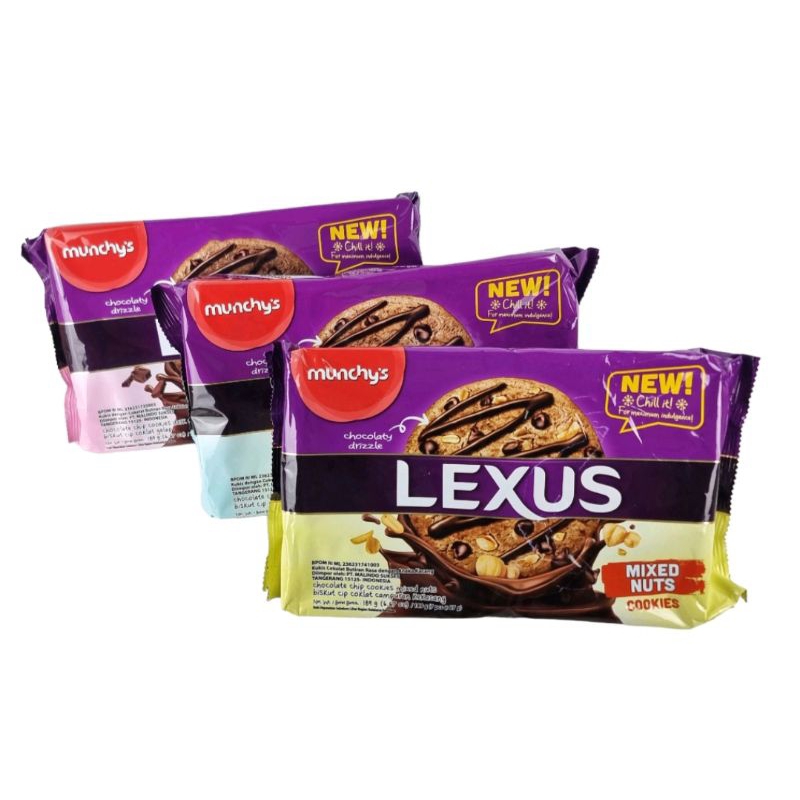 

Munchy's Lexus Cookies - 189gr Cookies Chocolate Cookies Original Cookies Mixed Nut Biskuit Cookies Lexus Biskuit Coklat Original Cookies Malaysia Biskuit Munchys Lexus Choco Chip Family Pack Biskuit Kukis Coklat Lexus Cookies