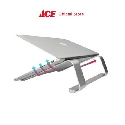 Odi Laptop Stand Aluminium Alloy - Silver Tempat Penyangga Laptop
