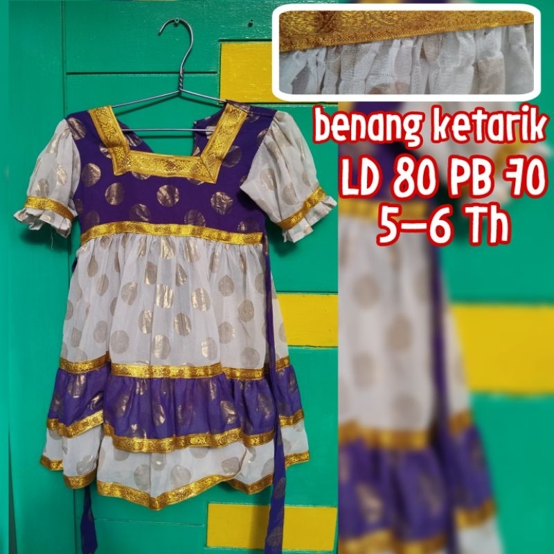 Dress Baju Kostum Costum India anak perempuan - PRELOVED