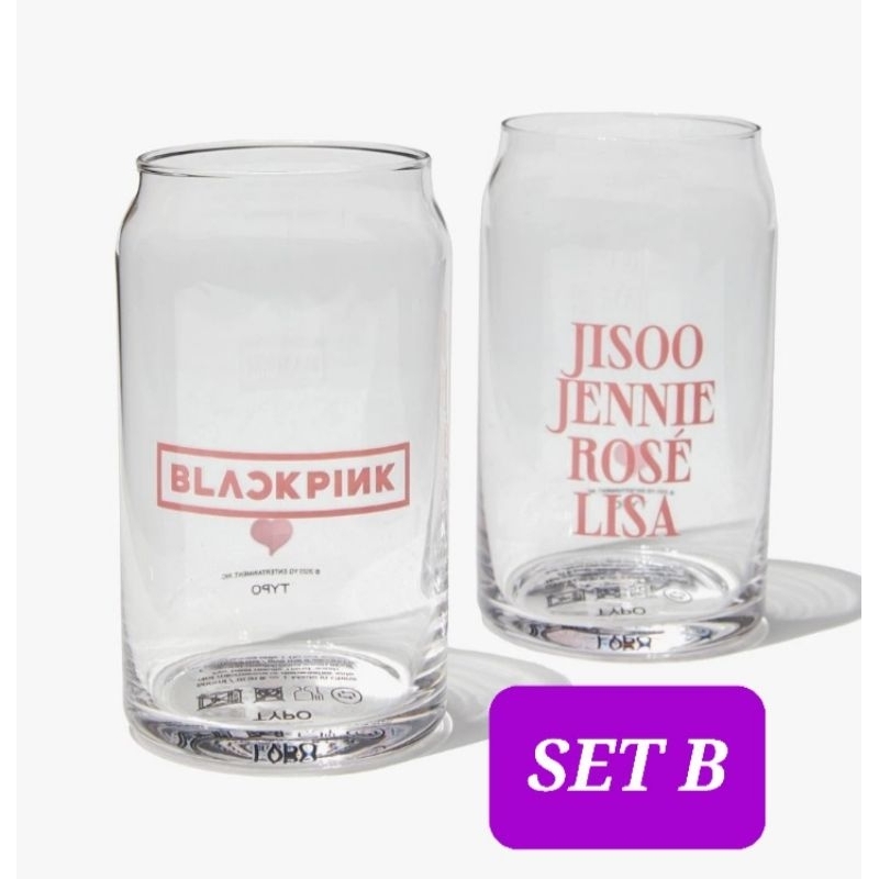 gelas blackpink gelas jisoo gelas bornpink tumbler blackpink typo