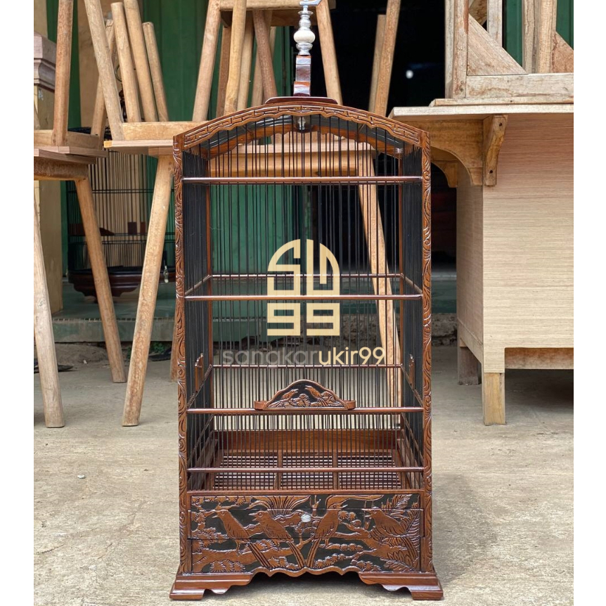 Sangkar Khosan, Sangkar Kotak, Sangkar Ukir