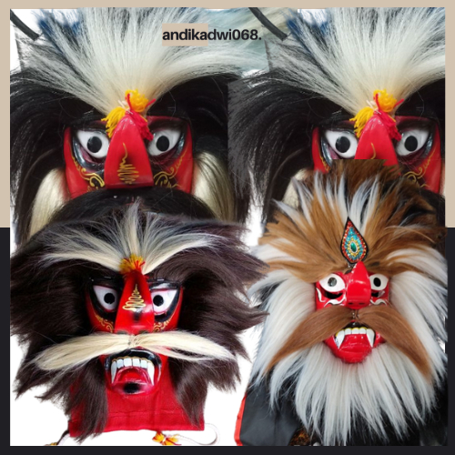 [MURAH] BUJANG GANONG/GANONGAN ALUS BAGUS SEDANG / topeng bujang ganong topeng ganongan anak murah  