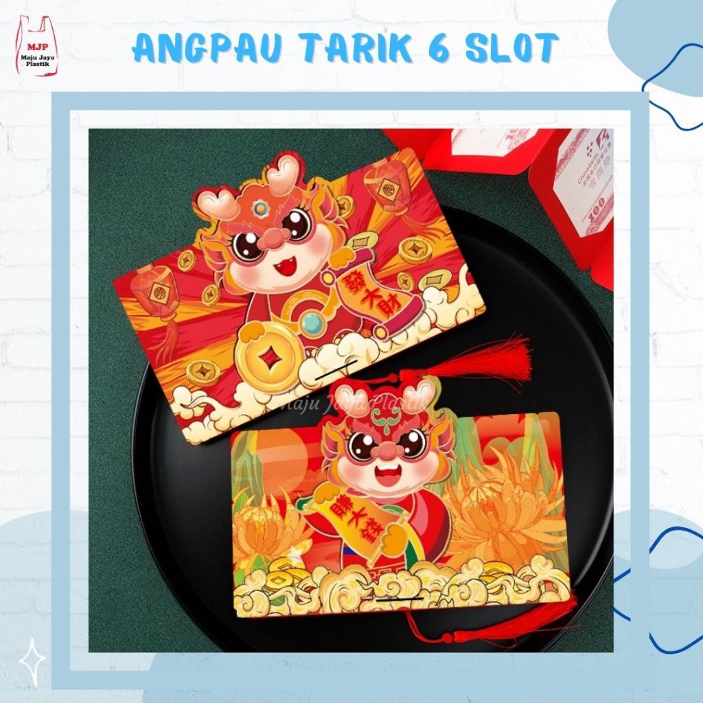 

Angpau Tarik 6 slot tahun Naga Angpao imlek 2024 ANGPAU IMLEK 2024 SHIO NAGA 6 SUSUN mooncake