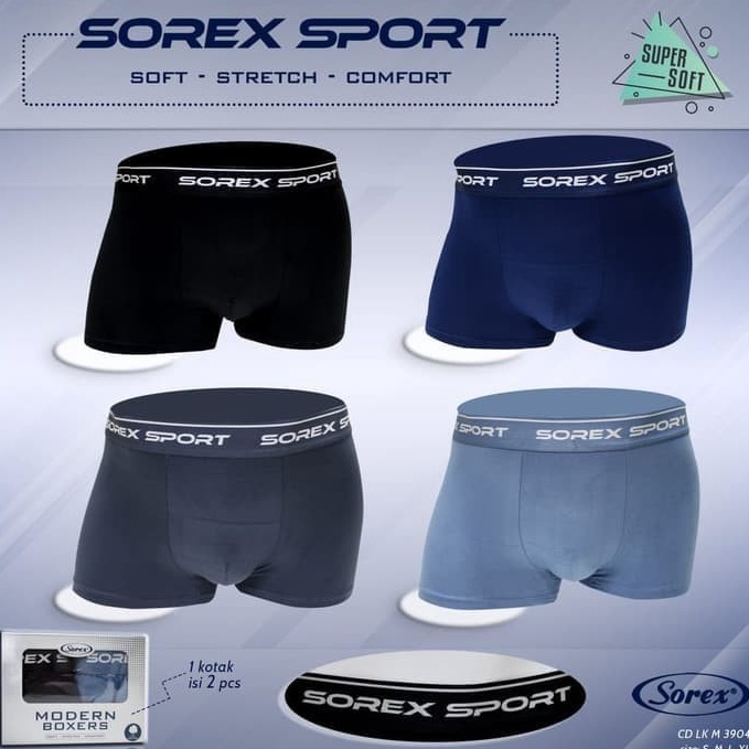 ART V26H cd celana dalam boxer pria sorex m 394 supersoft
