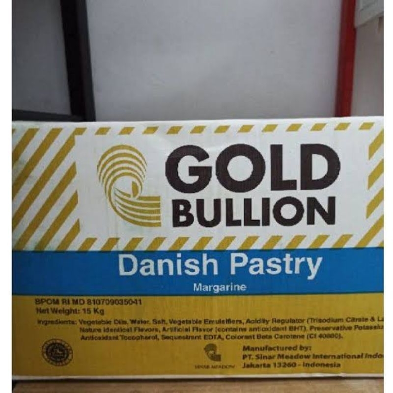 

Mentega Gold Bullion Danish Pastry - Repack 500g