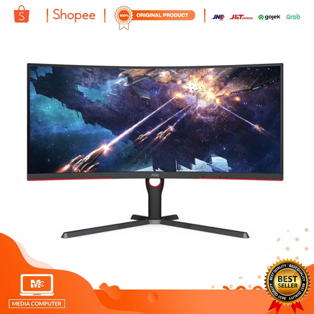 Monitor AOC CU34G3S/79 34 WQHD 165Hz 1ms Gaming Curved
