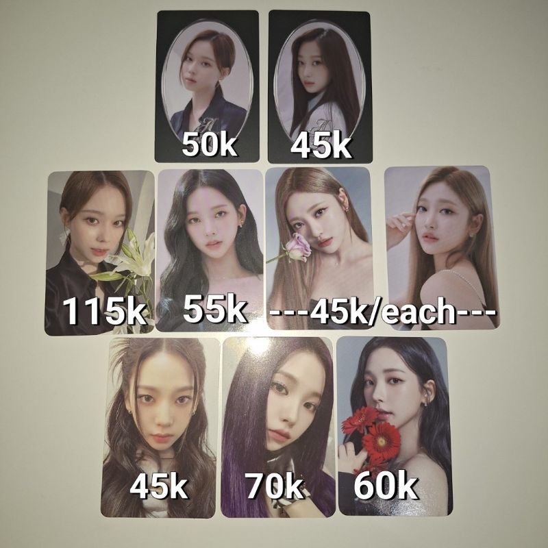[Ready] Aespa photocard official alluring atelier drama wtmw spicy karina giselle ningning winter al