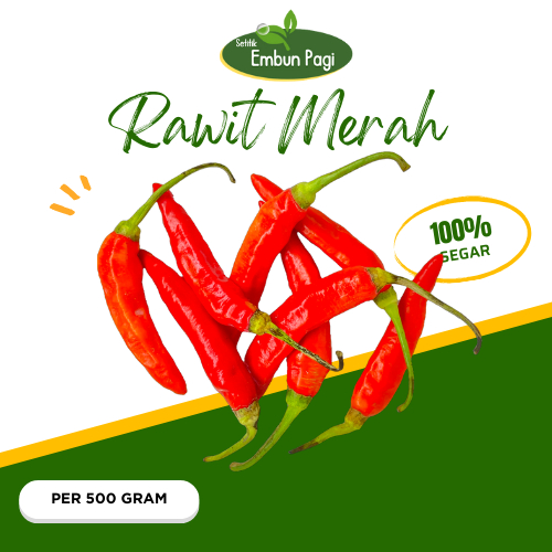 

Cabe Rawit Merah Segar 500 gr