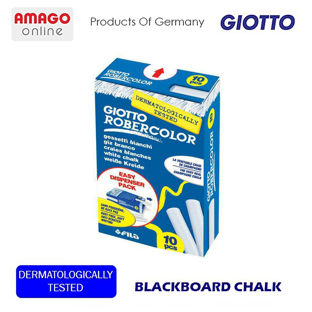 

Kapur Tulis GIOTTO Blackboard Chalk White 10 pcs - Putih - 538700