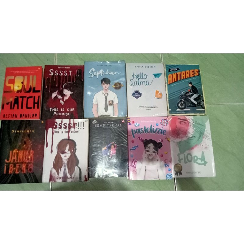 ORI NOVEL PRELOVED SEPTIHAN BY POPPI PERTIWI BERTANDA TANGAN PENULIS