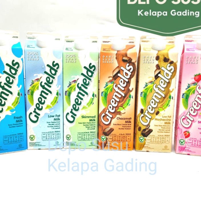 

Ready Stok Susu Greenfields Fresh All Varian 1L Coklat Skim Strawberry Mocha Low fat Greenfield Milk Jersey 18 18 liter jumbo Freshmilk