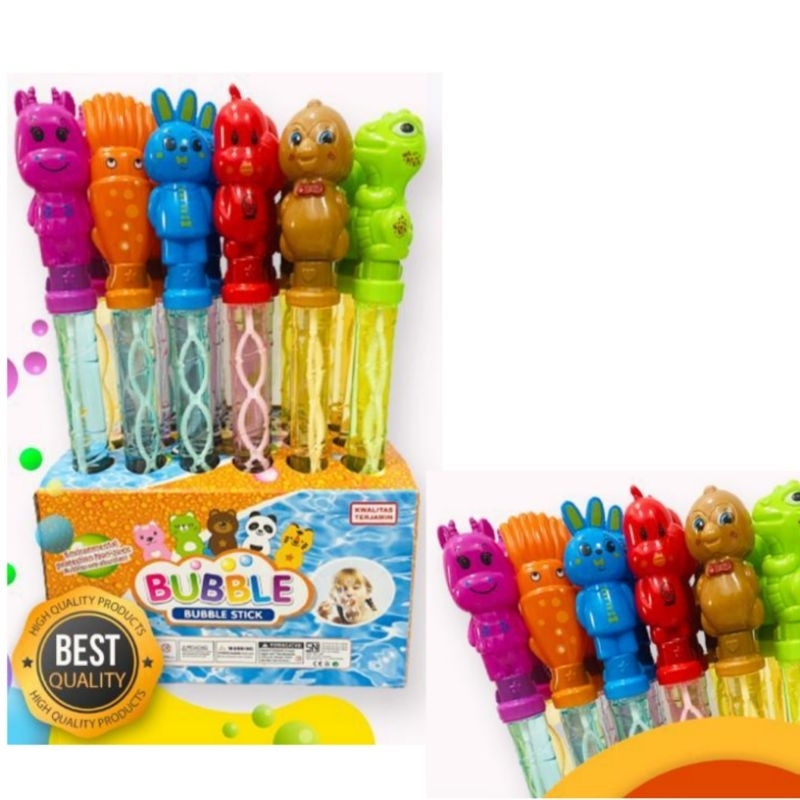 Mainan Bubble Gelembung Balon Busa Sabun Stick Botol