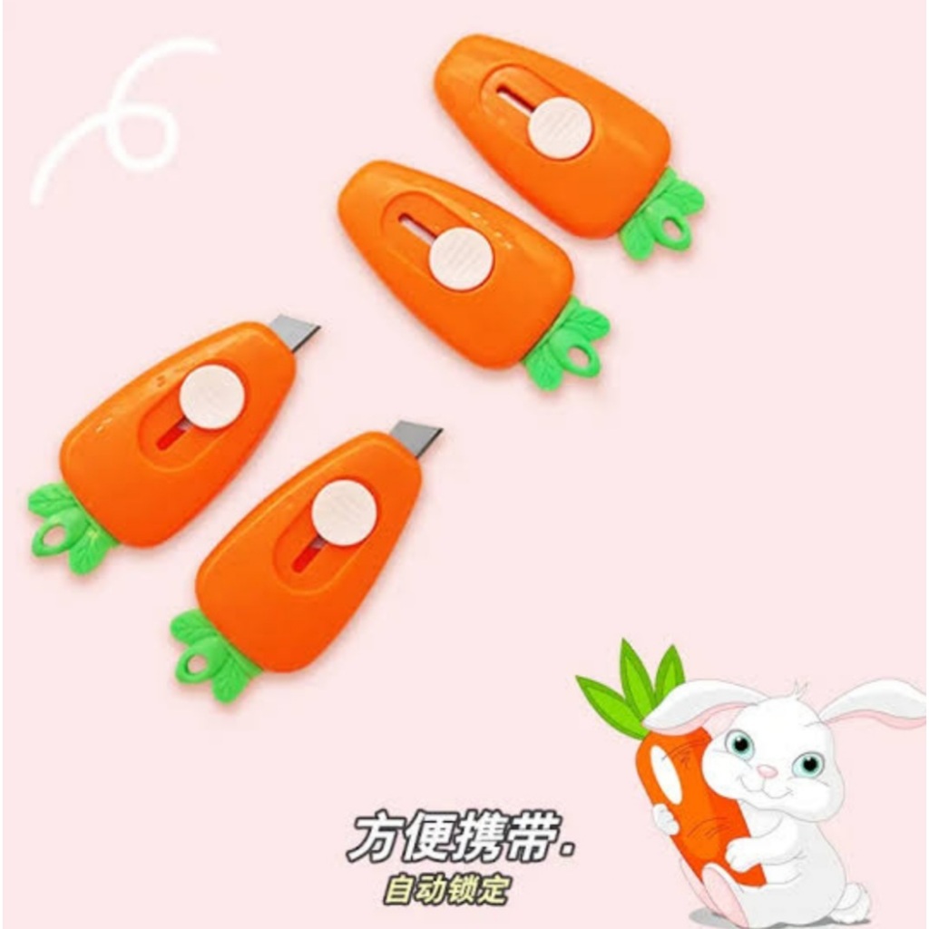 

Cutter Mini Portable Bentuk Wortel Silet Mini Unboxing Paket