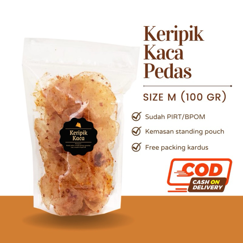 

(AVAsnack) Keripik Kaca Pedas 100gram
