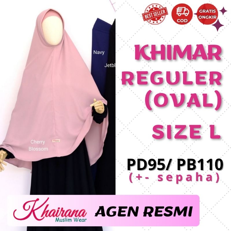 Khimar Khairana Size L Reguler / Khimar khairana Sepaha