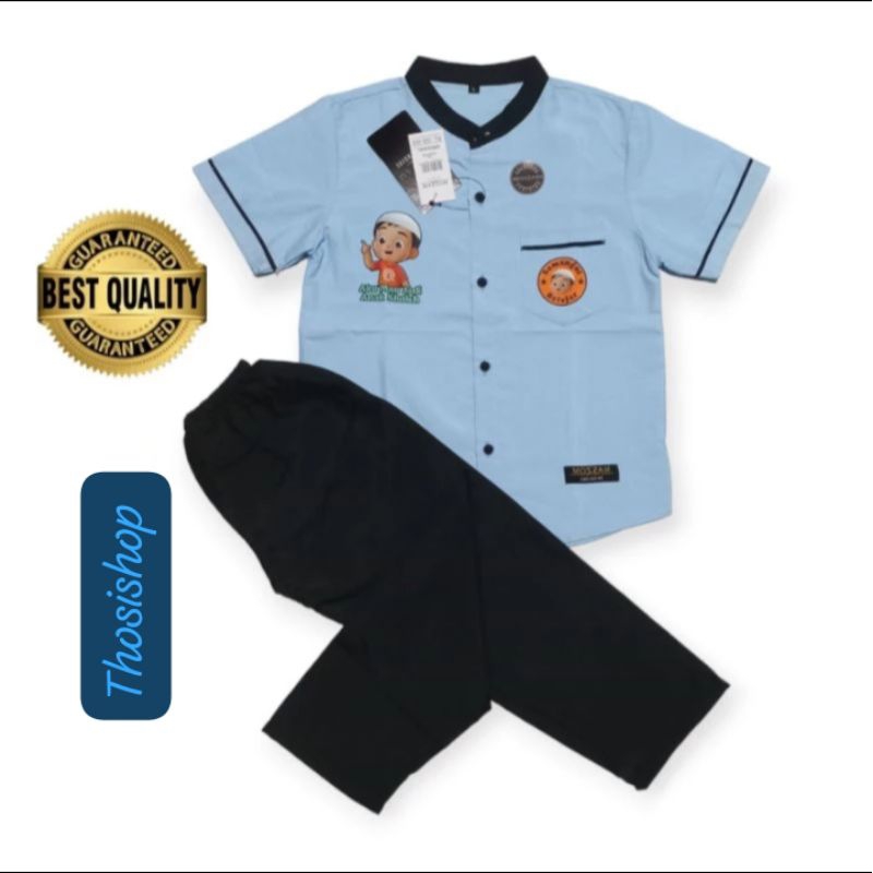 Thosishop Setelan Koko Anak Viral Moszam Umur 0-9 tahun