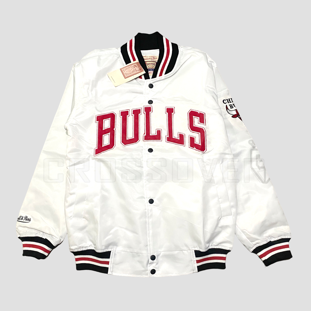 Jaket Varsity Chicago Bulls Nba Jaket baseball Basketball Mitchells Ness Tag & Label Original