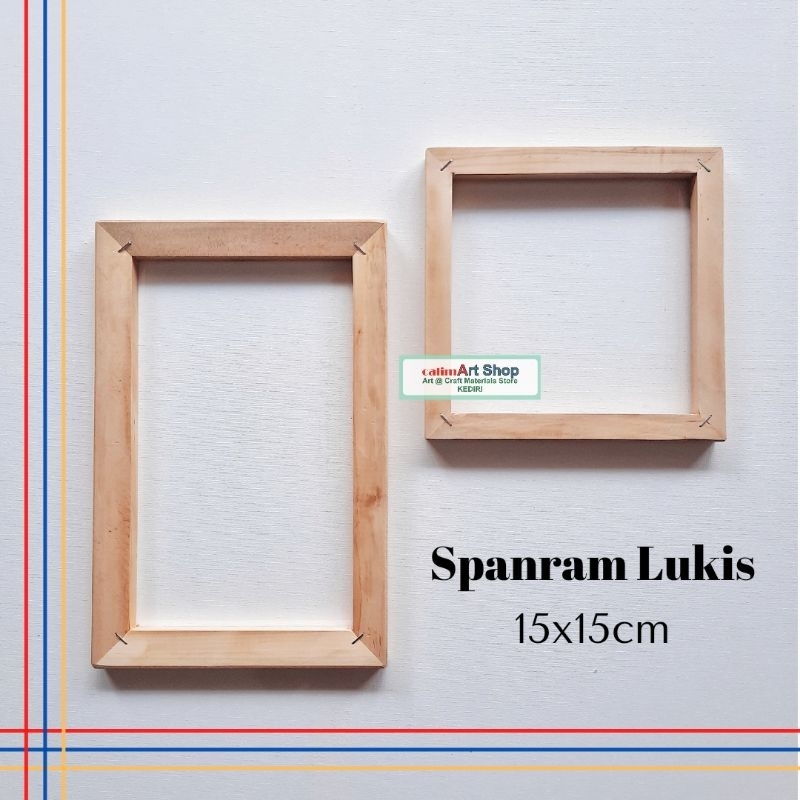 Spanram Kayu 15x15cm Spanram Lukisan