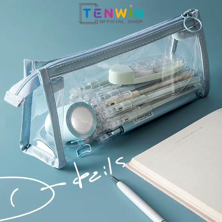 

bpDiskon COD Mini Pouch kotak pensil Transparant Travel Make up HP Lucu Mudah Dibawa kotak alat tulis Warna Warni P34