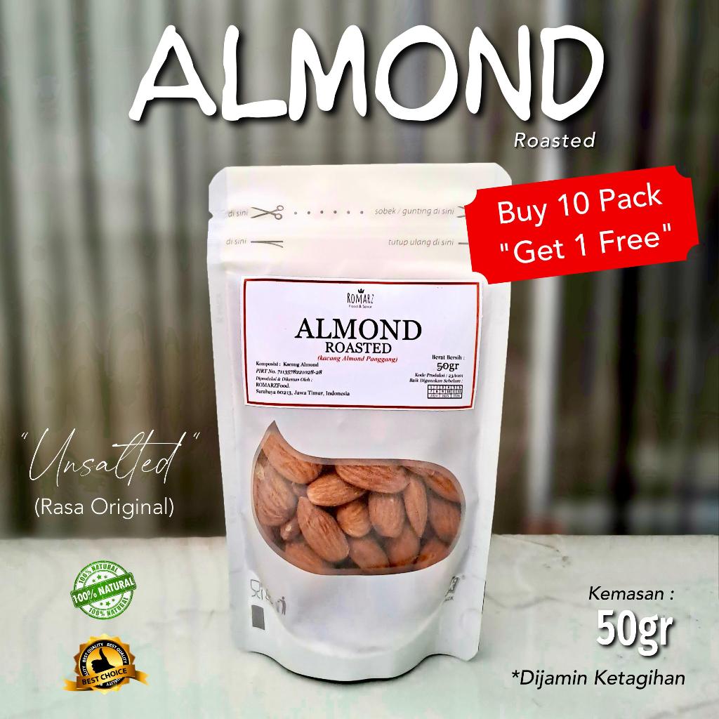 

KACANG ALMOND ROASTED ALMOND PANGGANG ORIGINAL 50gr