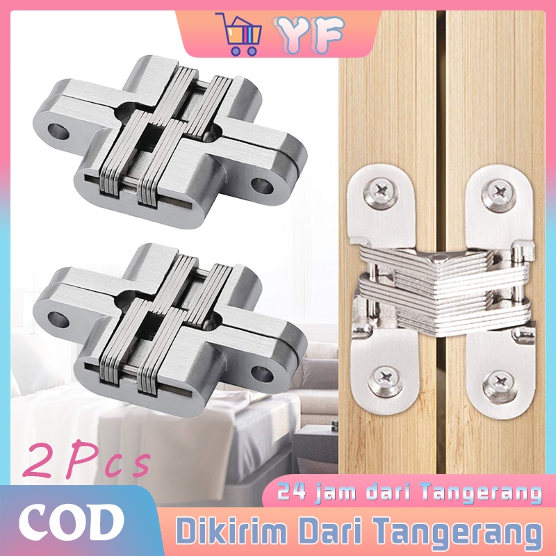 2Pcs Engsel Deer Engsel Pintu Lipat Concealed Hinge Pintu Lemari Meja