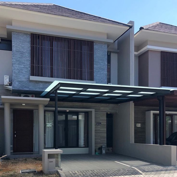 Model kanopi rumah untuk garasi dengan model minimalis dan modern